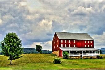 BARN NEAR CATOCTIN MOUNTAIN PAINT