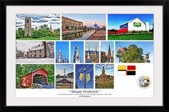 SIMPLY FREDERICK BLACK FRAMED SATIN LUSTRE PRINT